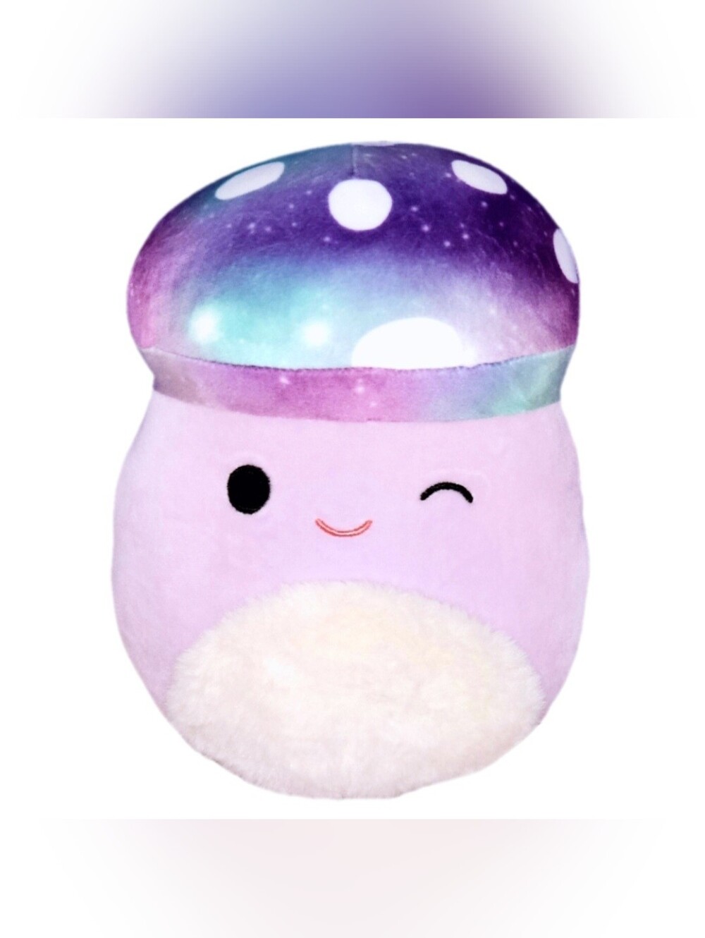 Minya The Mushroom Squishmallow Purple & Blue Galaxy Stuffed Animal / Plushie